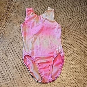 Girls Pink on Piece bathing suit size 7/8